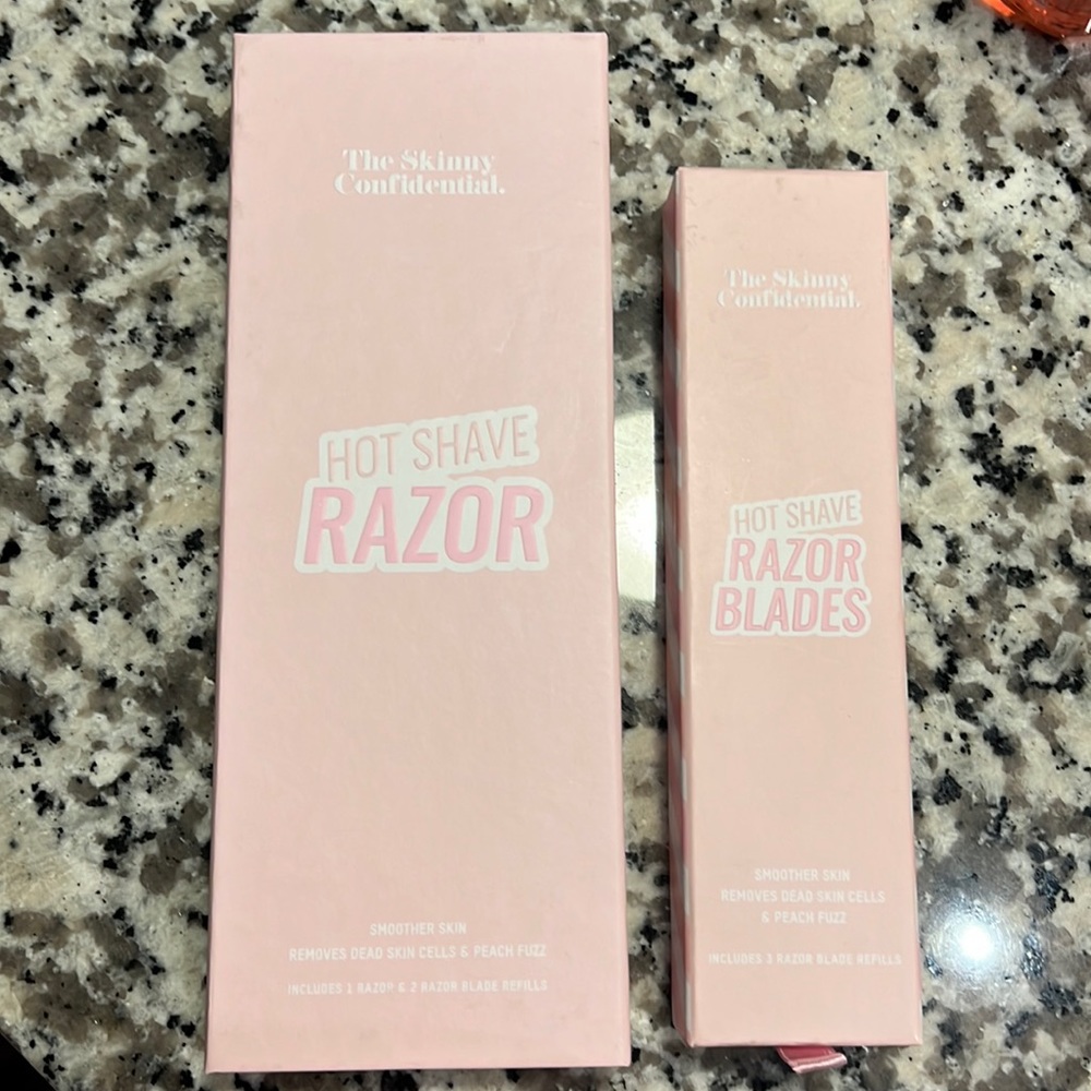 Skinny Confidential Hot Shave Razor with EXTRA Blades